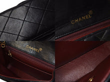 画像をギャラリービューアに読み込む, CHANEL シャネル ミニマトラッセ ショルダーバッグ 5番台 ココマーク ラムスキン ブラック ゴールド 美品 中古 54293