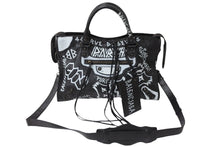 画像をギャラリービューアに読み込む, BALENCIAGA バレンシアガ トートバッグ グラフィティ クラシックシティ ミディアム 505550.Y.535269 シルバー金具 美品 中古 54297