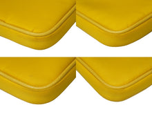 Load image into Gallery viewer, PRADA プラダ ミニショルダーバッグ トライアングルロゴ ナイロン イエロー グレー 美品 中古 54313