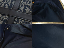 Load image into Gallery viewer, Christian Dior クリスチャンディオール ミニボストンバッグ トロッター 02-B0-0995 キャンバス ネイビー ゴールド 美品 中古 54317