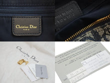 Load image into Gallery viewer, Christian Dior クリスチャンディオール ミニボストンバッグ トロッター 02-B0-0995 キャンバス ネイビー ゴールド 美品 中古 54317