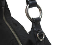 Load image into Gallery viewer, PRADA プラダ ハンドバッグ ワンショルダー 三角プレート ブラック ナイロン BR3332 シルバー金具 良品 中古 54324