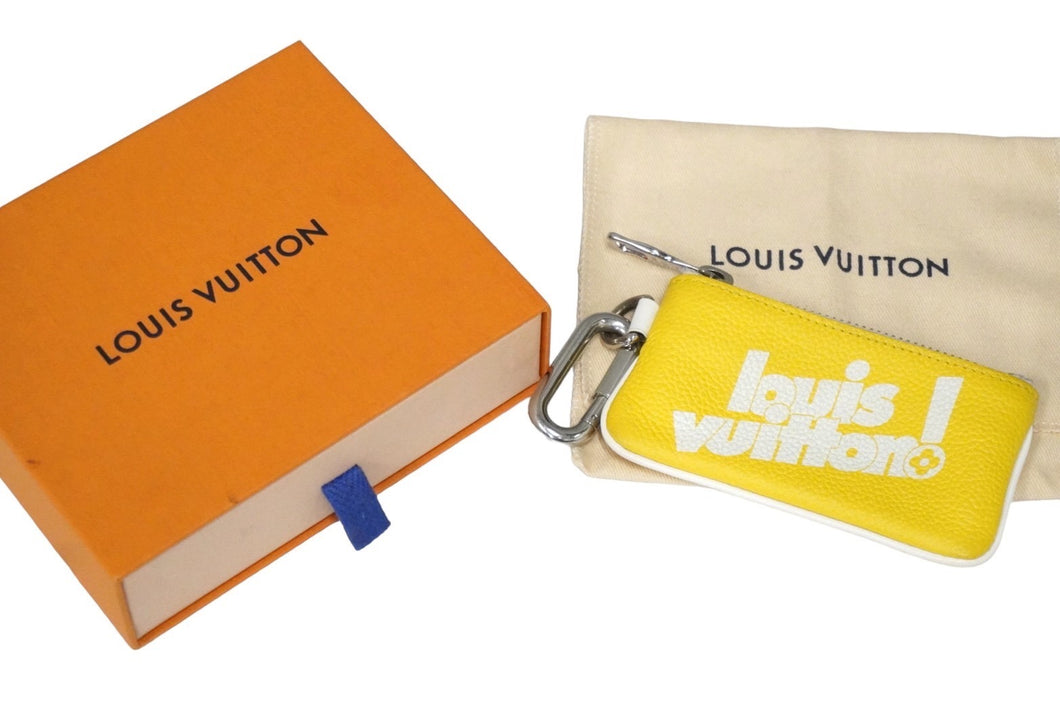 LouisVuitton ルイヴィトン エブリデイLV ポシェットクレ コインケース M80845 トリヨンレザー イエロー 美品 中古 54332  – Casanova Vintage