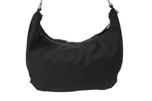 Load image into Gallery viewer, PRADA プラダ ハンドバッグ ワンショルダー 三角プレート ブラック ナイロン BR3332 シルバー金具 美品 中古 54358
