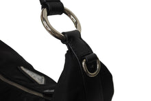 Load image into Gallery viewer, PRADA プラダ ハンドバッグ ワンショルダー 三角プレート ブラック ナイロン BR3332 シルバー金具 美品 中古 54358