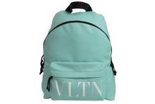 画像をギャラリービューアに読み込む, VALENTINO ヴァレンティノ リュック VLTN バックパック ブルー ナイロン WY2B0993YHST01 シルバー金具 良品 中古 54369