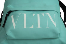 画像をギャラリービューアに読み込む, VALENTINO ヴァレンティノ リュック VLTN バックパック ブルー ナイロン WY2B0993YHST01 シルバー金具 良品 中古 54369