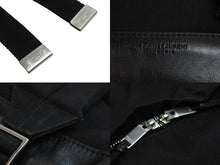 Load image into Gallery viewer, SAINT LAURENT PARIS サンローランパリ リュック 326865/203419 キャンバス レザー ブラック シルバー金具 良品 中古 54370