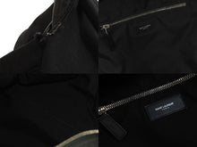 Load image into Gallery viewer, SAINT LAURENT PARIS サンローランパリ リュック 326865/203419 キャンバス レザー ブラック シルバー金具 良品 中古 54370