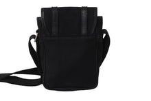 画像をギャラリービューアに読み込む, DIOR HOMME ディオールオム ショルダーバッグ ブラック キャンバス レザー 175-BM-0086 シルバー金具 良品 中古 54371