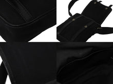 画像をギャラリービューアに読み込む, DIOR HOMME ディオールオム ショルダーバッグ ブラック キャンバス レザー 175-BM-0086 シルバー金具 良品 中古 54371