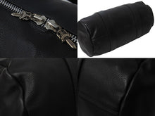 画像をギャラリービューアに読み込む, CHROME HEARTS クロムハーツ ボストンバッグ タイニーダッフル ダガージップ レザー ブラック シルバー金具 美品 中古 54375