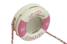 画像をギャラリービューアに読み込む, 新品同様 CHANEL シャネル 浮き輪モチーフ チェーンショルダーバッグ クルーズライン 27番台 ピンク ゴールド金具 中古 54398