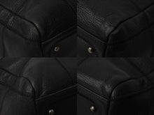 画像をギャラリービューアに読み込む, CHANEL シャネル チョコバー ハンドバッグ ミニボストンバッグ 8番台 A24184 ラムスキン ブラック シルバー 美品 中古 54400