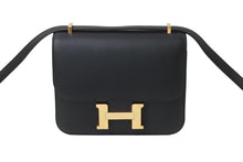 Load image into Gallery viewer, HERMES エルメス ショルダーバッグ ミニ コンスタンス3 A刻印 ブラック スイフト ローズゴールド金具 美品 中古 54402