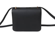 Load image into Gallery viewer, HERMES エルメス ショルダーバッグ ミニ コンスタンス3 A刻印 ブラック スイフト ローズゴールド金具 美品 中古 54402