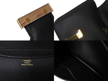 Load image into Gallery viewer, HERMES エルメス ショルダーバッグ ミニ コンスタンス3 A刻印 ブラック スイフト ローズゴールド金具 美品 中古 54402