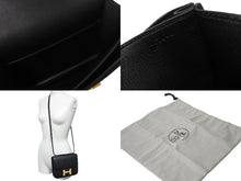 Load image into Gallery viewer, HERMES エルメス ショルダーバッグ ミニ コンスタンス3 A刻印 ブラック スイフト ローズゴールド金具 美品 中古 54402