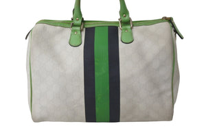 GUCCI グッチ ハンドバッグ ミニボストンバッグ 189895 GG 491403 JOYライン GGスプリームキャンバス シルバー金具 良品 中古 54430