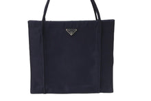 Load image into Gallery viewer, PRADA プラダ トートバッグ ネイビー ナイロン トライアングルロゴ イタリア製 シルバー金具 中古 54440