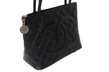 Load image into Gallery viewer, [USED/中古]CHANEL シャネル トートバッグ A01804 ブラック キャビアスキン シルバー金具 Bランク 中古 54454