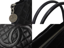 Load image into Gallery viewer, [USED/中古]CHANEL シャネル トートバッグ A01804 ブラック キャビアスキン シルバー金具 Bランク 中古 54454