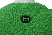 画像をギャラリービューアに読み込む, 極美品 GUCCI グッチ クロップドニット グリーン GGロゴ刺繍 品質タグなし サイズ S 中古 54460