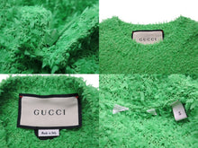 画像をギャラリービューアに読み込む, 極美品 GUCCI グッチ クロップドニット グリーン GGロゴ刺繍 品質タグなし サイズ S 中古 54460