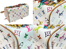 Load image into Gallery viewer, 極美品 LOUIS VUITTON ルイヴィトン 村上隆 ハンドバッグ スピーディ25 フラーンジュ モノグラムマルチ M40113 ブロン 中古 54465