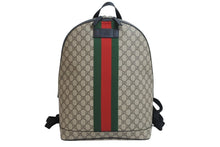 画像をギャラリービューアに読み込む, 極美品 GUCCI グッチ リュック ウェブ GGスプリーム バックパック GGスプリームキャンバス 443805 001998 シルバー金具 中古 54469