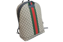 画像をギャラリービューアに読み込む, 極美品 GUCCI グッチ リュック ウェブ GGスプリーム バックパック GGスプリームキャンバス 443805 001998 シルバー金具 中古 54469