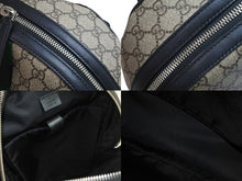 画像をギャラリービューアに読み込む, 極美品 GUCCI グッチ リュック ウェブ GGスプリーム バックパック GGスプリームキャンバス 443805 001998 シルバー金具 中古 54469