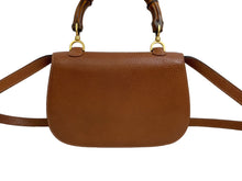 画像をギャラリービューアに読み込む, GUCCI グッチ バンブー 2WAYバッグ ハンドバッグ ショルダーバッグ 000 01 0633 レザー ブラウン ゴールド金具 美品 中古 54476