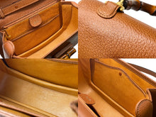 画像をギャラリービューアに読み込む, GUCCI グッチ バンブー 2WAYバッグ ハンドバッグ ショルダーバッグ 000 01 0633 レザー ブラウン ゴールド金具 美品 中古 54476