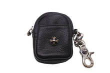 Load image into Gallery viewer, 新品未使用 CHROME HEARTS クロムハーツ 小物 Air podsケース ミニポーチ チェーン CHプラス TAKA MICRO ブラック 中古 54495