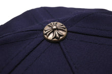Load image into Gallery viewer, 新品未使用 CHROME HEARTS クロムハーツ ベースボールキャップ CHキャップ ネイビー ホワイト シルバー925 フリー 中古 54500