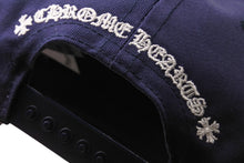 Load image into Gallery viewer, 新品未使用 CHROME HEARTS クロムハーツ ベースボールキャップ CHキャップ ネイビー ホワイト シルバー925 フリー 中古 54500
