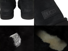 画像をギャラリービューアに読み込む, 新品未使用 CHROME HEARTS クロムハーツ UGG アグ ムートンブーツ CHクロス シープスキン シルバー925 ブラック 23 中古 54503