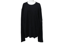 画像をギャラリービューアに読み込む, 新品未使用 CHROME HEARTS クロムハーツ サーマル Y NOT ロングTシャツ 新タグ レザーパッチ ブラック サイズXL 中古 54513