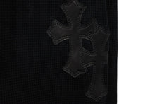 画像をギャラリービューアに読み込む, 新品未使用 CHROME HEARTS クロムハーツ サーマル Y NOT ロングTシャツ 新タグ レザーパッチ ブラック サイズXL 中古 54513