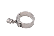 Load image into Gallery viewer, HERMES エルメス ヴィンテージ ケリーリング カデナモチーフ シルバー925 10.3g サイズ52 12号相当 良品 中古 54523