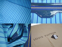 画像をギャラリービューアに読み込む, LOUIS VUITTON ルイヴィトン トートバッグ M93164 村上隆 コスミックGM コスミックブラッサム ブルー 美品 中古 54530