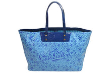 画像をギャラリービューアに読み込む, LOUIS VUITTON ルイヴィトン トートバッグ M93164 村上隆 コスミックGM コスミックブラッサム ブルー 美品 中古 54530