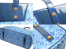 画像をギャラリービューアに読み込む, LOUIS VUITTON ルイヴィトン トートバッグ M93164 村上隆 コスミックGM コスミックブラッサム ブルー 美品 中古 54530