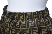 画像をギャラリービューアに読み込む, 極美品 FENDI フェンディ ショートパンツ ツーピースパジャマ ズッカ柄 2021年 FE5085 A8G3 サイズ38 シルク ブラウン 中古 54559
