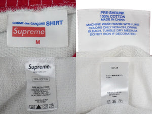 極美品 14SS Supreme × COMME des GARCONS SHIRTS シュプリーム × コムデギャルソン ボックスロゴパーカー サイズM 中古 54563