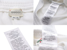 画像をギャラリービューアに読み込む, GUCCI グッチ パンツ スウェット キッズ レディース GGロゴ サイズ12 ホワイト 604336 XJBL1 美品 中古 54584