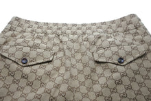 画像をギャラリービューアに読み込む, 極美品 GUCCI グッチ パンツ GGキャンバス ジョギングパンツ ベージュ サイズ46 569769 ZKU09 中古 54585
