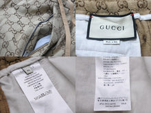 画像をギャラリービューアに読み込む, 極美品 GUCCI グッチ パンツ GGキャンバス ジョギングパンツ ベージュ サイズ46 569769 ZKU09 中古 54585