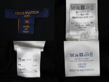Load image into Gallery viewer, LOUIS VUITTON ルイヴィトン ハイウエストカーゴパンツ RW211B AN1 FKPX74 ブラック グレー シルバー金具 サイズ36 美品 中古 54588